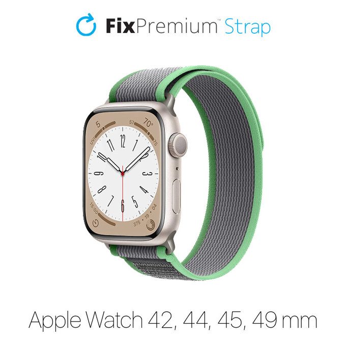FixPremium - Bracelet Trail Loop pour Apple Watch (42, 44, 45 et 49 mm), turquoise