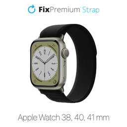 FixPremium - Bracelet Trail Loop pour Apple Watch (38, 40 et 41 mm), noir