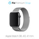 FixPremium - Bracelet Milanese Loop pour Apple Watch (38, 40 & 41mm), argent
