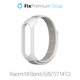 FixPremium - Sangle en nylon pour Xiaomi Mi Band (5/6/7/7 NFC), blanc