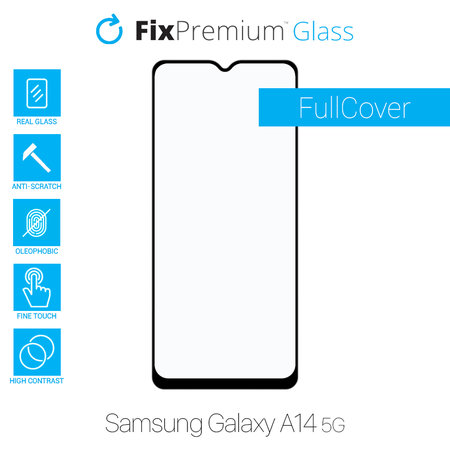 FixPremium FullCover Glass - Verre trempé pour Samsung Galaxy A14 5G