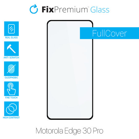 FixPremium FullCover Glass - Verre trempé pour Motorola Edge 30 Pro