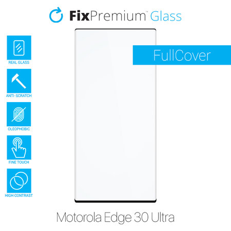 FixPremium FullCover Glass - Verre trempé pour Motorola Edge 30 Ultra