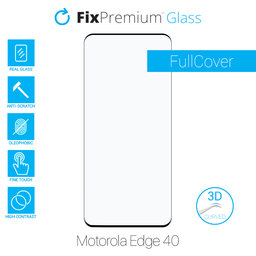 FixPremium FullCover Glass - Verre Trempé 3D pour Motorola Edge 40