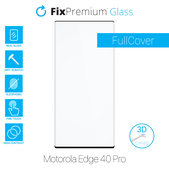 FixPremium FullCover Glass - Verre Trempé 3D pour Motorola Edge 40 Pro