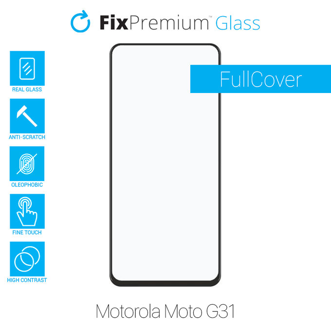 FixPremium FullCover Glass - Verre Trempé pour Motorola Moto G31