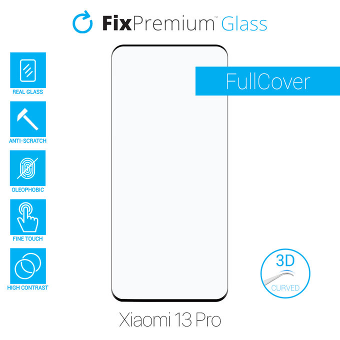 FixPremium Glass - Verre Trempé 3D pour Xiaomi 13 Pro
