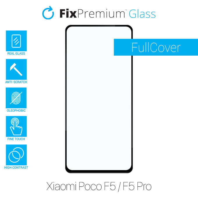 FixPremium FullCover Glass - Verre trempé pour Poco F5 & F5 Pro