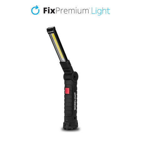 FixPremium - Lampe de poche LED de camping, noire