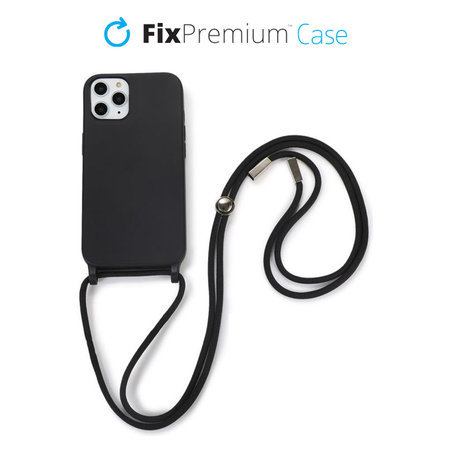 FixPremium - Étui en silicone s String pour iPhone 11 Pro, noir