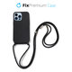 FixPremium - Étui en silicone s String pour iPhone 13 Pro, noir