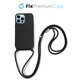 FixPremium - Étui en silicone s String pour iPhone 13 Pro, noir