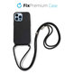 FixPremium - Étui en silicone s String pour iPhone 14 Pro, noir