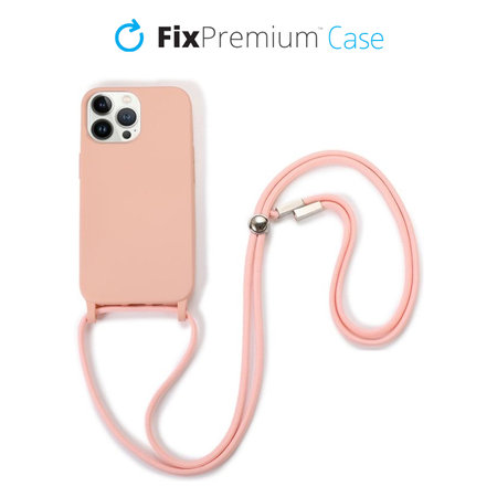 FixPremium - Étui en silicone s String pour iPhone 12 Pro Max, rose