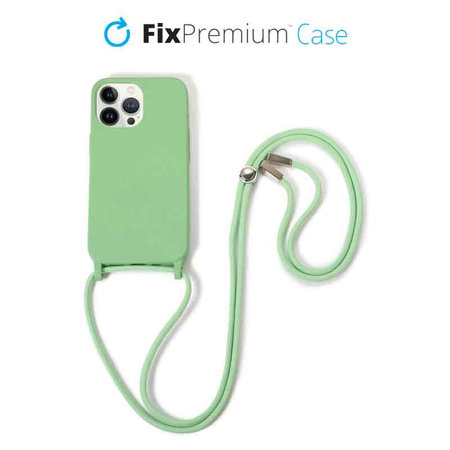 FixPremium - Étui en silicone s String pour iPhone 12 Pro Max, vert