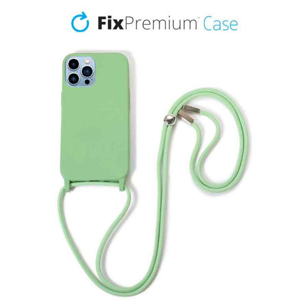 FixPremium - Étui en silicone s String pour iPhone 13 Pro, vert