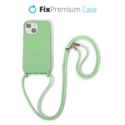 FixPremium - Étui en silicone s String pour iPhone 14 Plus, vert