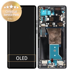 Motorola Edge 40 Pro - Écran LCD + Écran Tactile + Cadre (Interstellar Black) - 5D68C21986 Genuine Service Pack