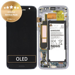 Samsung Galaxy S7 Edge G935F - Écran LCD + Ecran Tactile + Cadre + Batterie (Noir) - GH82-13359A Genuine Service Pack