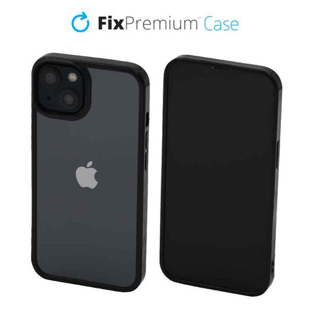 FixPremium - Coque Invisible pour iPhone 13 & 14, noir