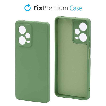 FixPremium - Coque en caoutchouc pour Xiaomi Redmi Note 12 Pro Plus, vert