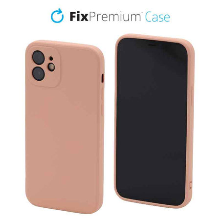 FixPremium - Coque en caoutchouc pour iPhone 12 & 12 Pro, orange