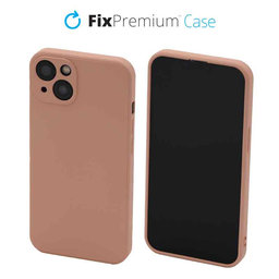 FixPremium - Coque en caoutchouc pour iPhone 13 & 14, orange