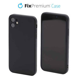 FixPremium - Coque en caoutchouc pour iPhone 11, noir