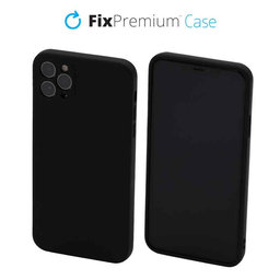 FixPremium - Coque en caoutchouc pour iPhone 11 Pro Max, noir