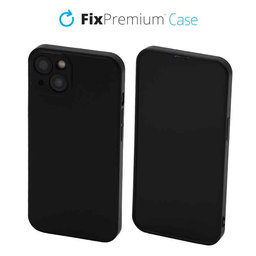 FixPremium - Coque en caoutchouc pour iPhone 13 & 14, noir