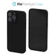 FixPremium - Coque en caoutchouc pour iPhone 14 Pro Max, noir