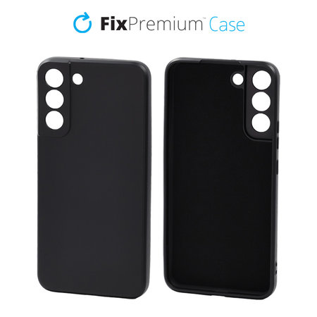 FixPremium - Coque en caoutchouc pour Samsung Galaxy S22 Plus, noir