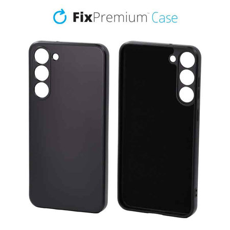 FixPremium - Coque en caoutchouc pour Samsung Galaxy S23 Plus, noir