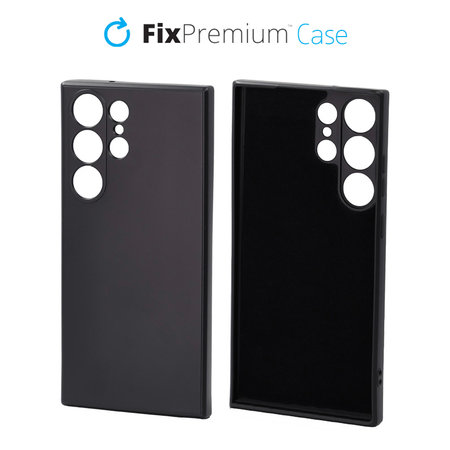 FixPremium - Coque en caoutchouc pour Samsung Galaxy S23 Ultra, noir