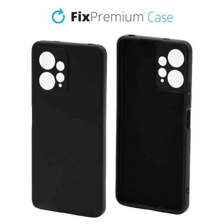 FixPremium - Étui en caoutchouc pour Xiaomi Redmi Note 12, noir