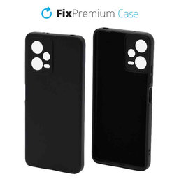 FixPremium - Étui en caoutchouc pour Xiaomi Redmi Note 12 5G, noir