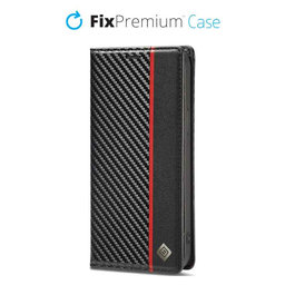 FixPremium - Étui Carbon Wallet pour iPhone 11 Pro, noir