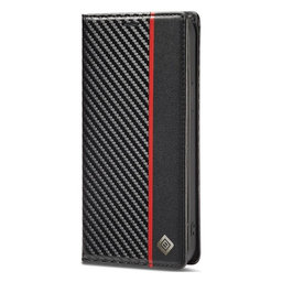 FixPremium - Étui Carbon Wallet pour Samsung Galaxy S23 Ultra, noir