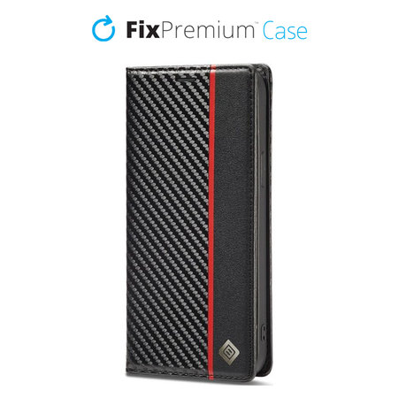 FixPremium - Étui Carbon Wallet pour Xiaomi Redmi Note 11 Pro, noir