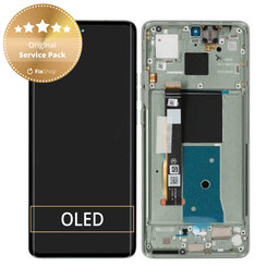 Motorola Edge 40 - Écran LCD + Écran Tactile + Cadre (Vert Nébuleuse) - 5D68C22672 Genuine Service Pack