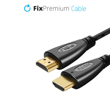 FixPremium - Câble HDMI / HDMI, HDMI 2.0 (1,5 m), noir