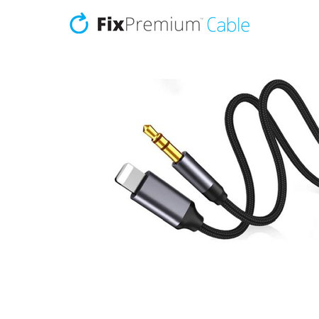 FixPremium - Câble USB-C / Jack 3,5 mm (1 m), noir