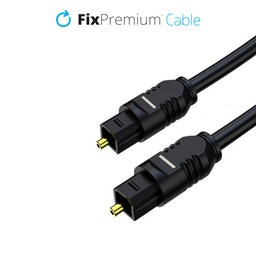 FixPremium - Câble audio optique (2m), noir