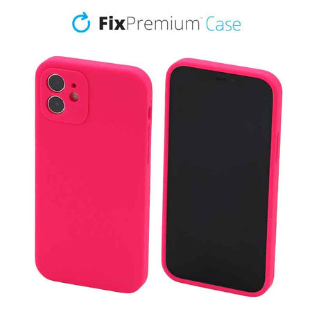 FixPremium - Coque en silicone pour iPhone 11, rouge