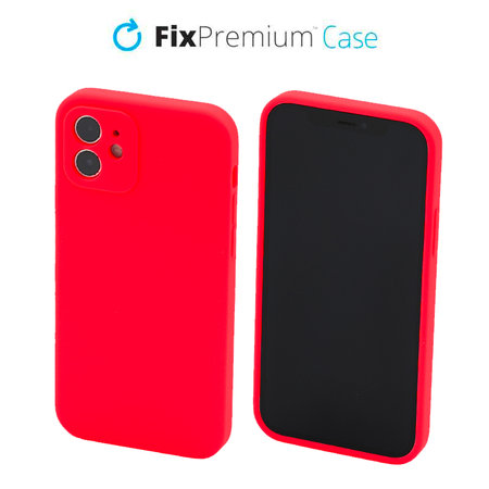 FixPremium - Coque en silicone pour iPhone 11, rouge