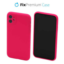 FixPremium - Coque en silicone pour iPhone 12, rose