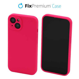 FixPremium - Coque en silicone pour iPhone 13, rose