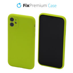 FixPremium - Coque en silicone pour iPhone 11, vert fluo