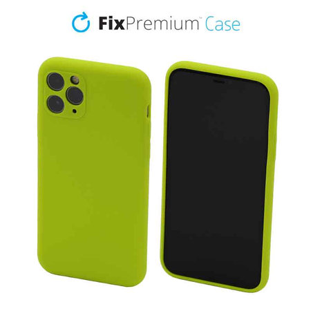 FixPremium - Coque en silicone pour iPhone 11 Pro, vert fluo