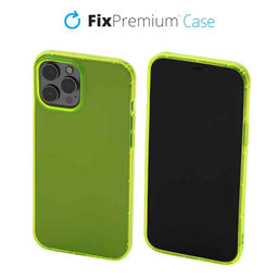 FixPremium - Coque transparente pour iPhone 12 Pro Max, jaune